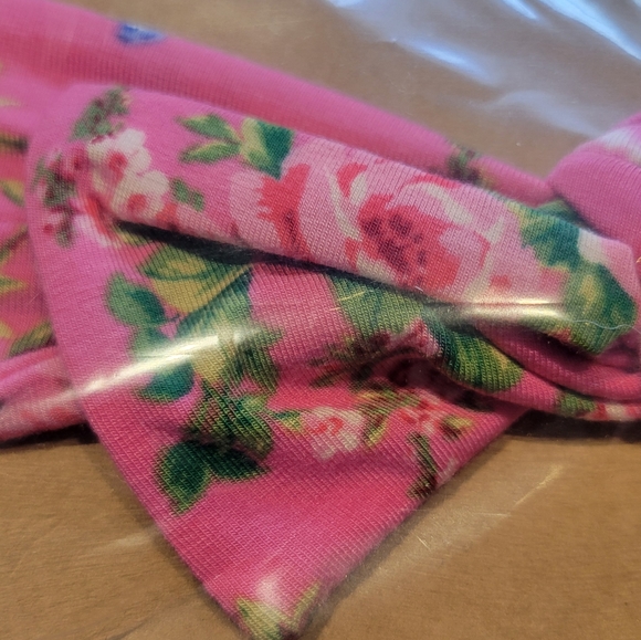 Angel Dear Pink Floral Headband 12-24 months - Picture 2 of 3